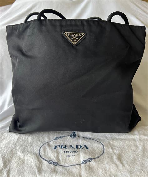 black nylon prada tote|conscious Prada nylon bag.